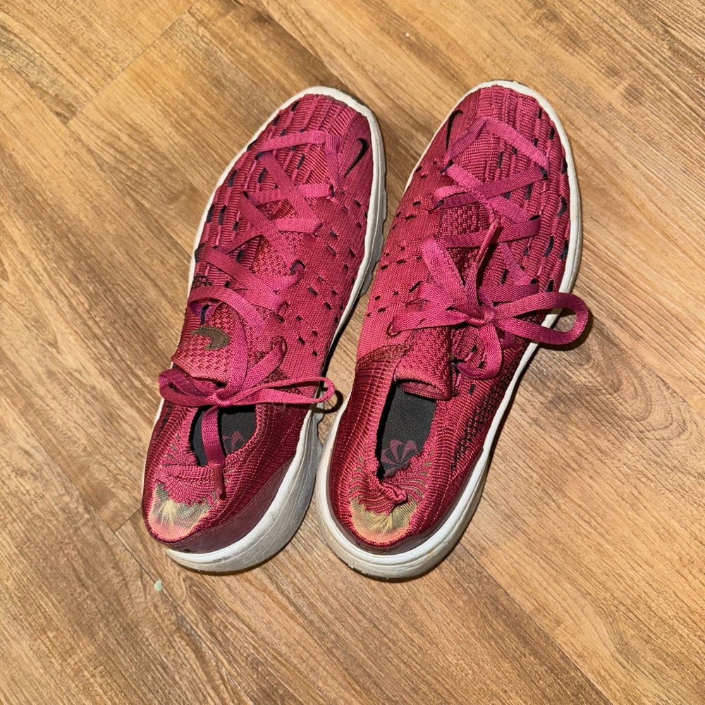 Nike Red Athletic Slip-On Shoes
